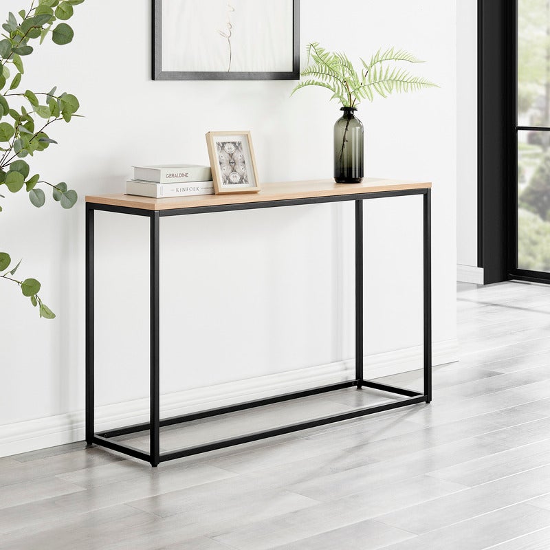 Johansen Console Table (Black, Black & Natural, White, White & Natural)