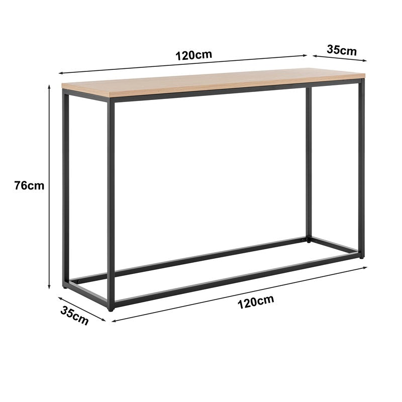 Johansen Console Table (Black, Black & Natural, White, White & Natural)