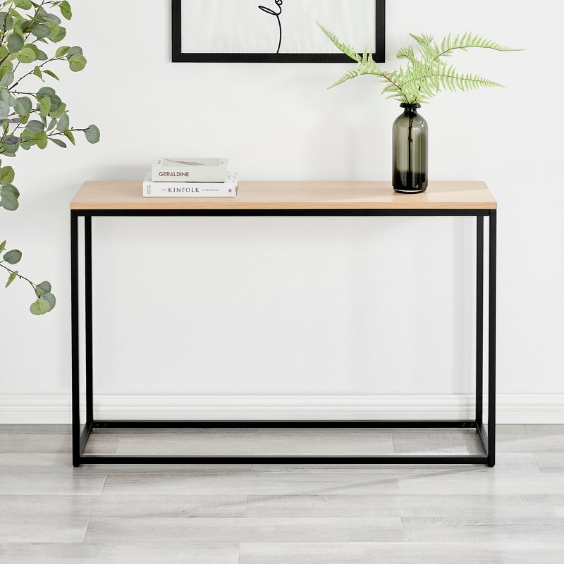 Johansen Console Table (Black, Black & Natural, White, White & Natural)