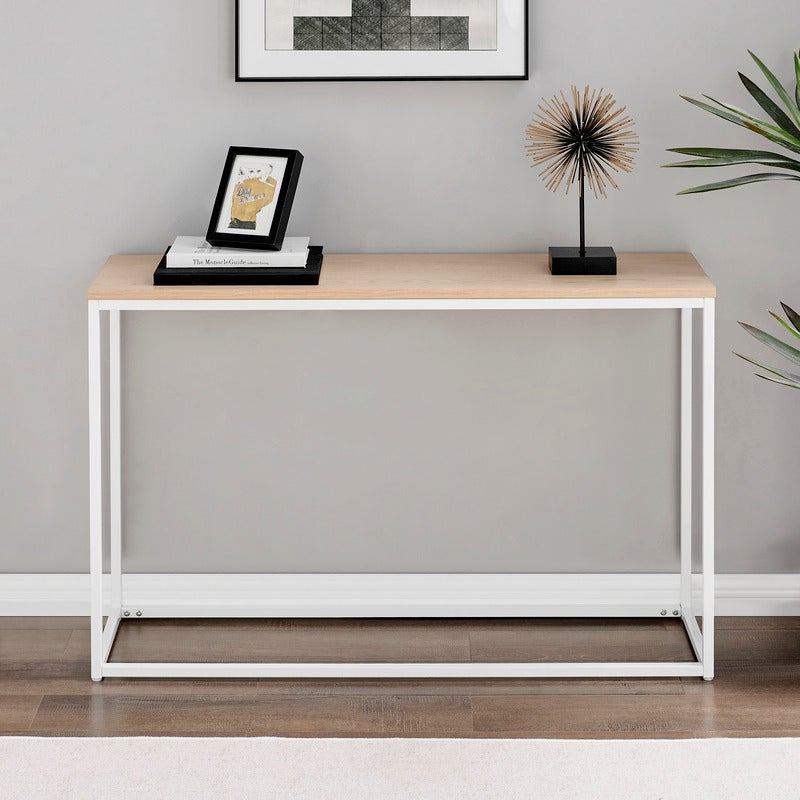 Johansen Console Table (Black, Black & Natural, White, White & Natural)