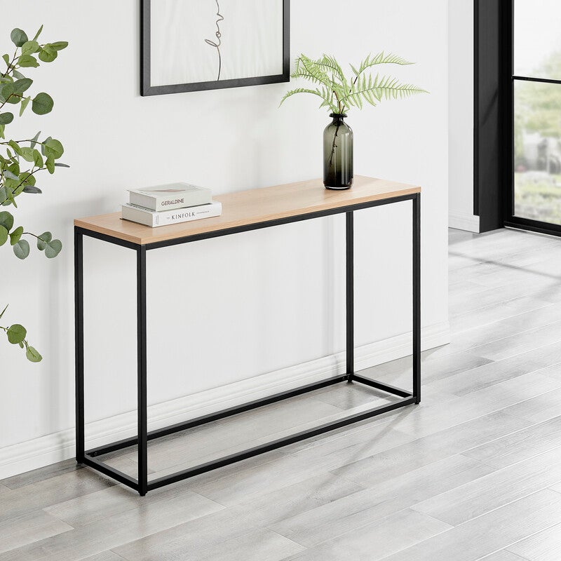 Johansen Console Table (Black, Black & Natural, White, White & Natural)