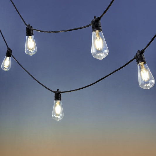 LED Vintage Style Teardrop Edison Outdoor Festoon Lights