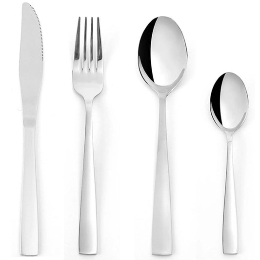 16 Piece Stainless Steel Cutlery Set Silver